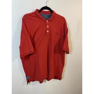 Orvis Polo Golf Knit Shirt Mens Size XL Red 100% Cotton